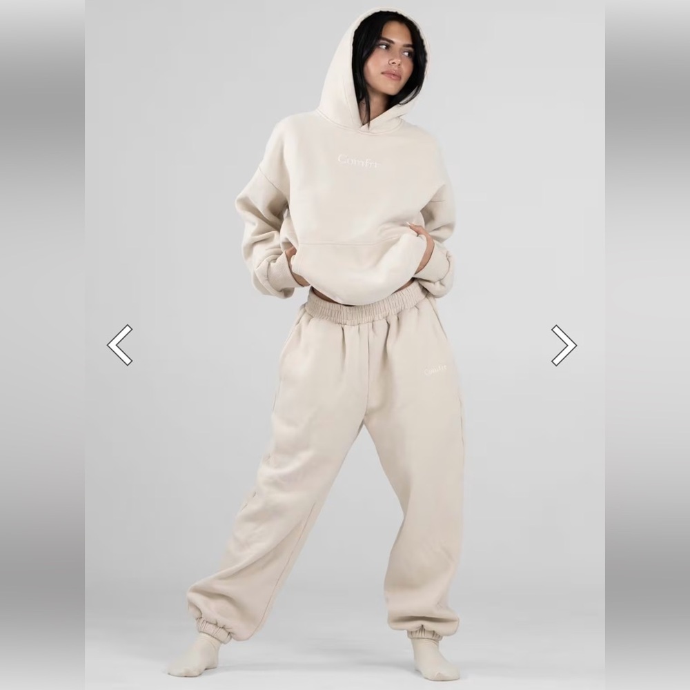 Comfrt Cream Joggers